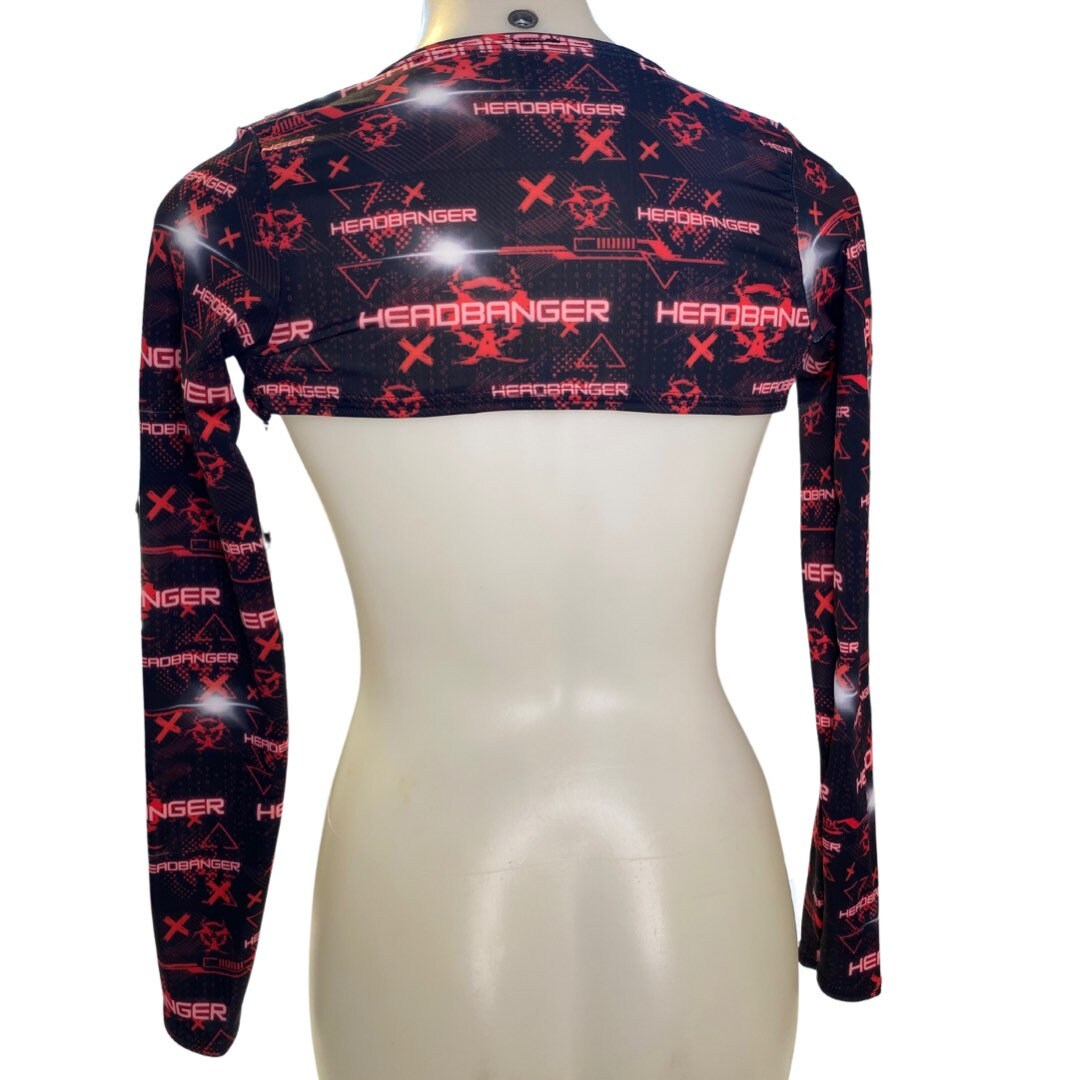 HEADBANGER | Long Sleeve Buckle Top, Women's Festival Top, Rave Top