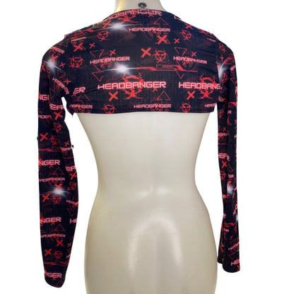 HEADBANGER | Long Sleeve Buckle Top, Women's Festival Top, Rave Top