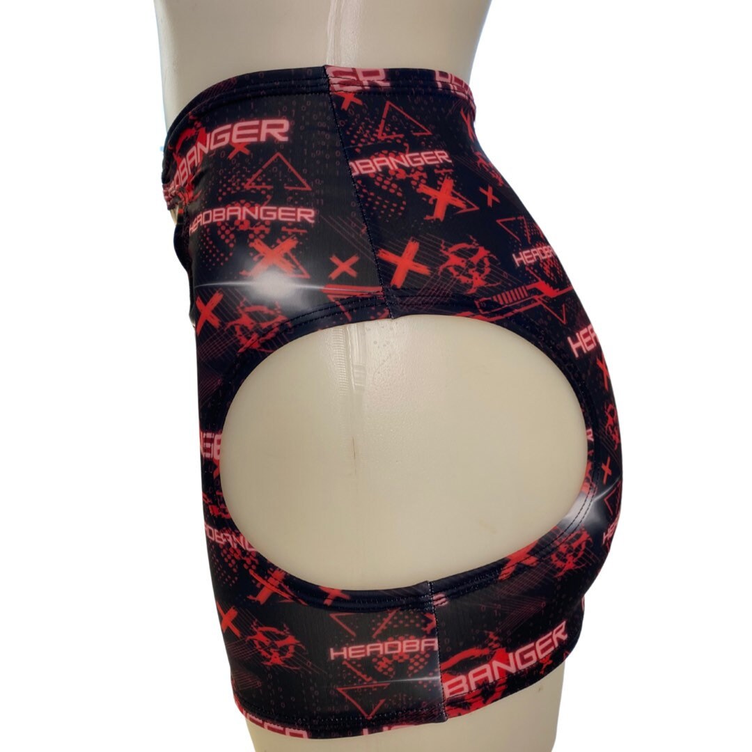 HEADBANGER | Cut-Out Bodycon Mini Skirt, Rave Skirt, Festival Bottom