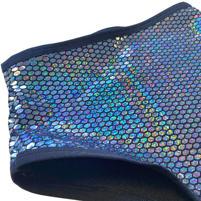 DISCO QUEEN | Black Holo | High Waisted Bottoms, Festival Bottoms, Rave Bottoms, Sparkle Rave Outfit