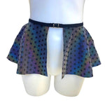 SACRED GEO | REFLECTIVE | Ultra Mini Buckle Skirt, Rave Skirt, Festival Bottom