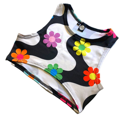 DAISY | Underboob Sporty Crop Top, Women's Festival Top, Rave Top