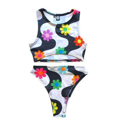 DAISY | Underboob Sporty Crop Top, Women's Festival Top, Rave Top