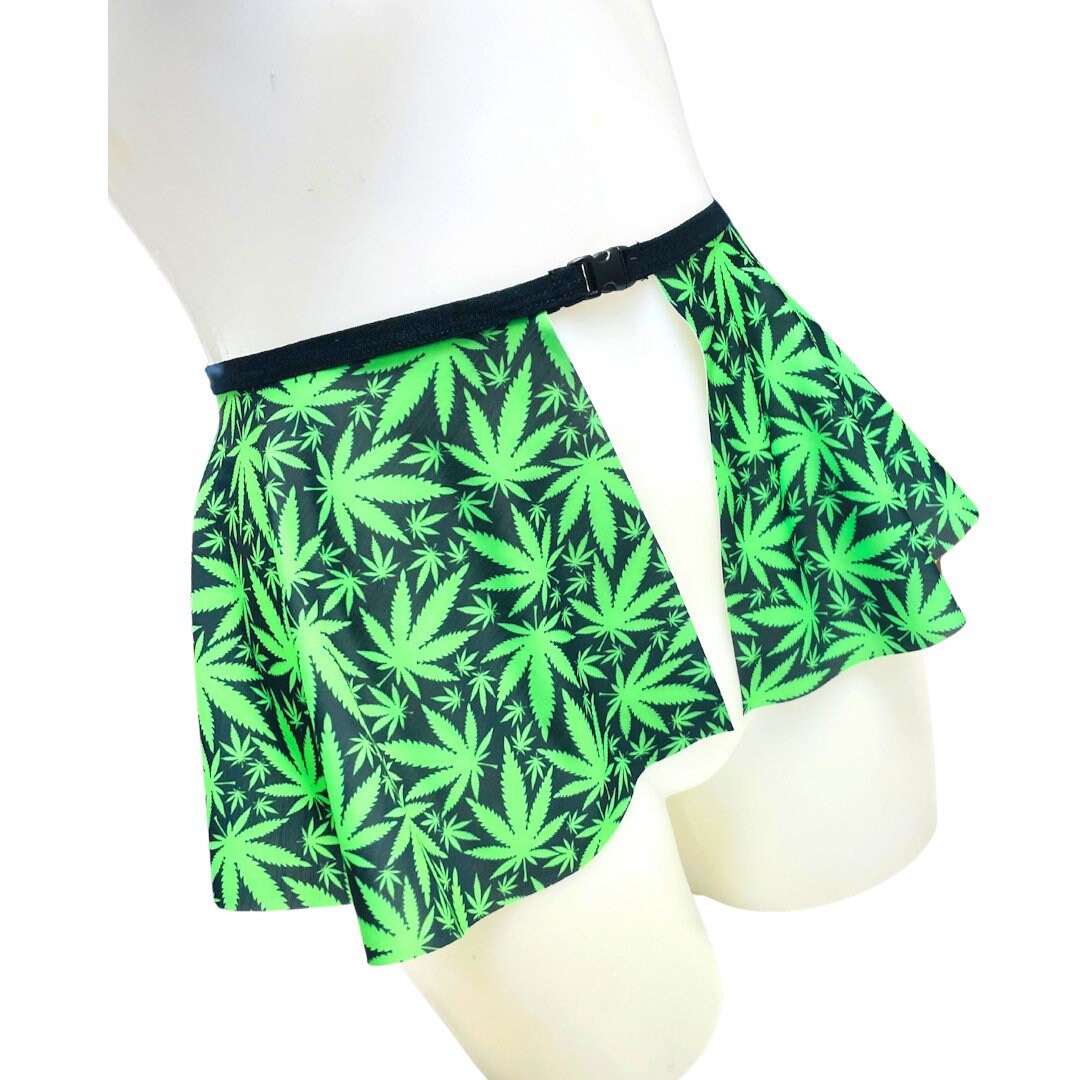 PUFF PUFF | Ultra Mini Buckle Skirt, Rave Skirt, Festival Bottom 420