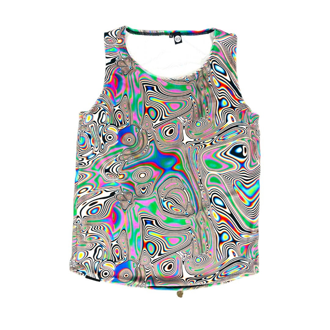 LUCID DREAMS | Slim Fit Men's Rave Tank Top, Festival Shirt