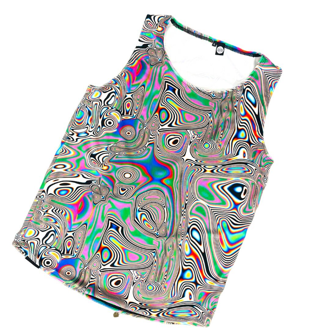 LUCID DREAMS | Slim Fit Men's Rave Tank Top, Festival Shirt