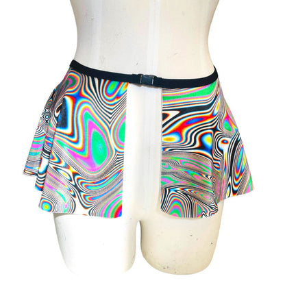 LUCID DREAMS | Ultra Mini Buckle Skirt, Rave Skirt, Festival Bottom