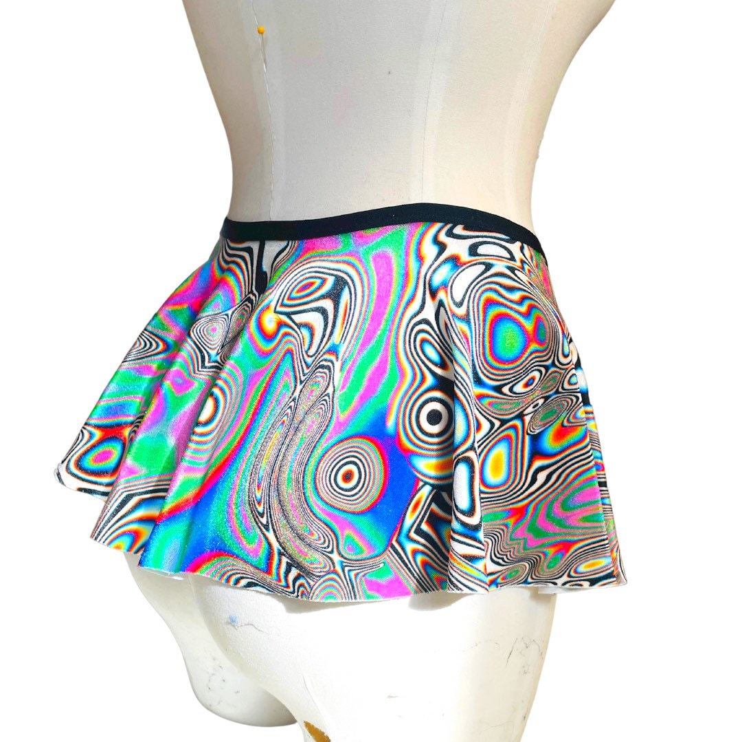 LUCID DREAMS | Ultra Mini Buckle Skirt, Rave Skirt, Festival Bottom