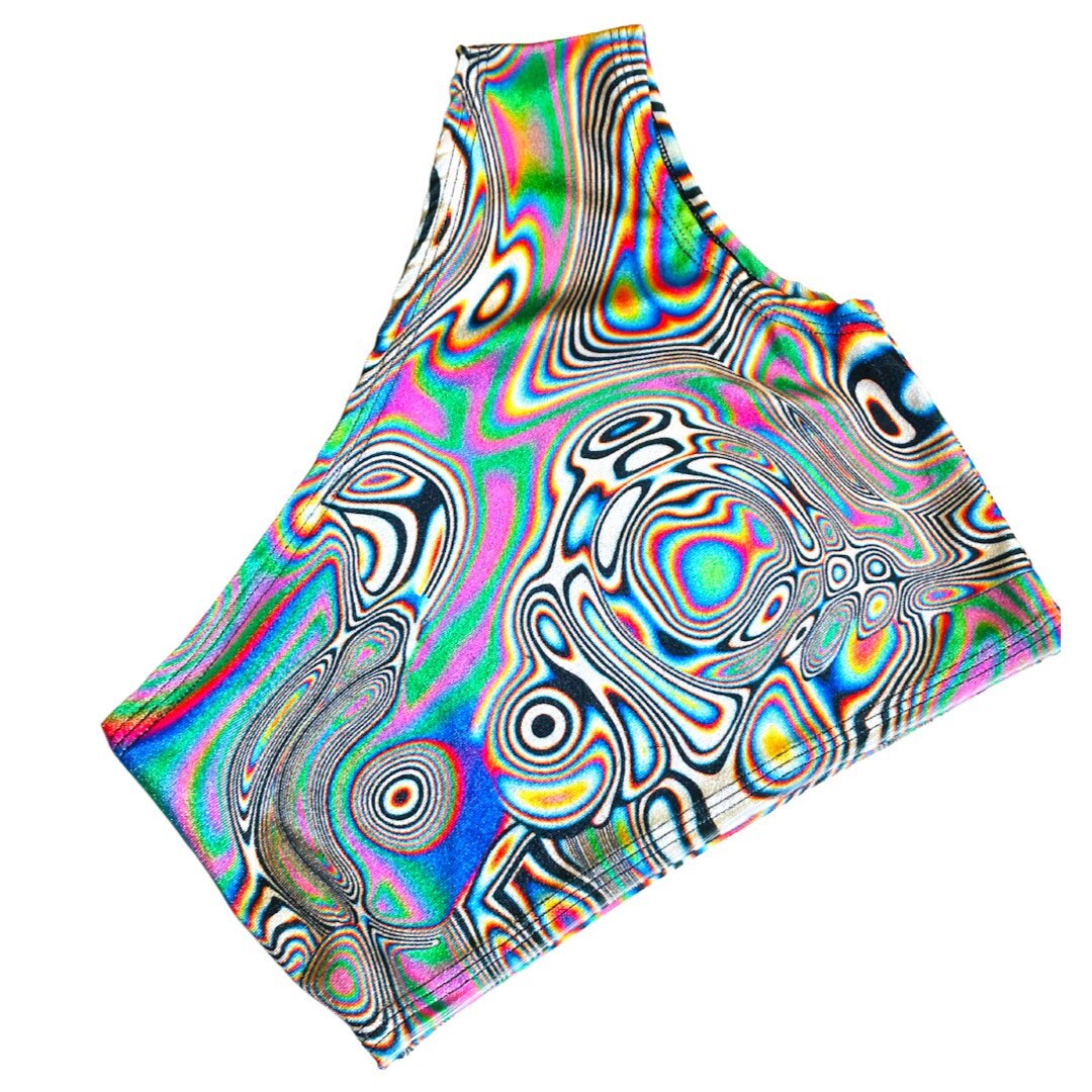 LUCID DREAMS | One Shoulder Top, Women's Festival Top, Rave Top