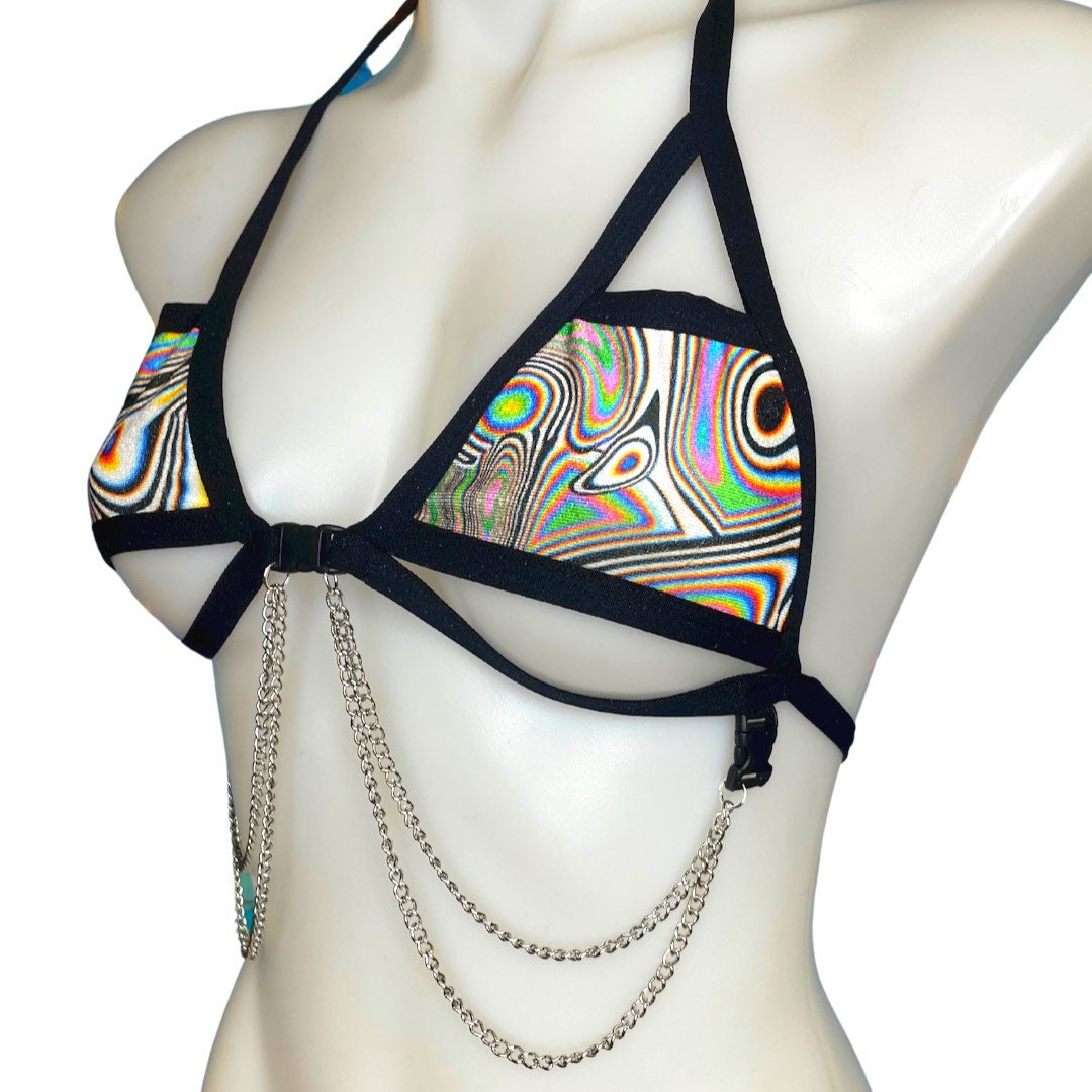 LUCID DREAMS | Chain Cage Top, Festival Top, Rave Top with Chains