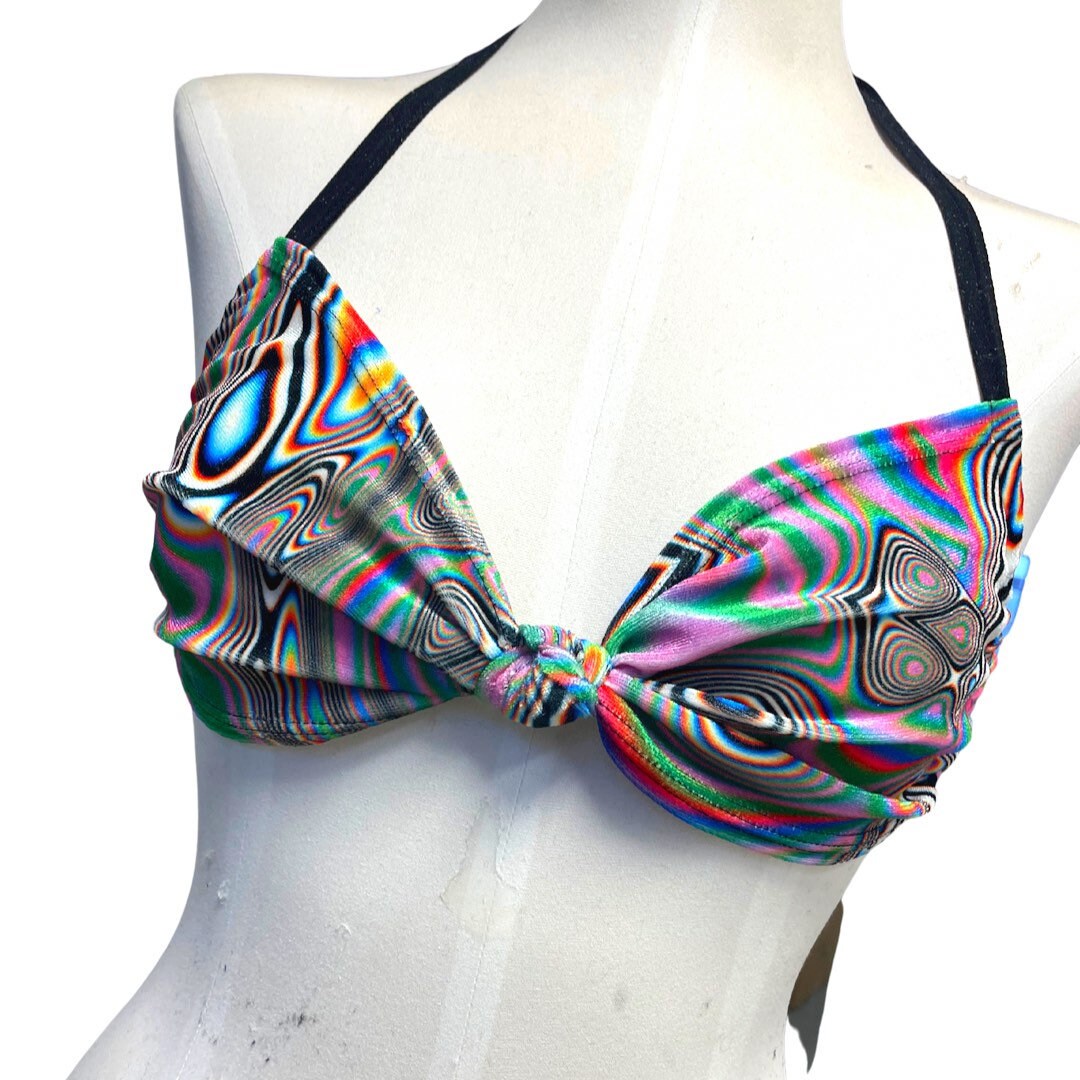 LUCID DREAMS | Twist Top | Adjustable Bikini Top, Women's Festival Top, Rave Top
