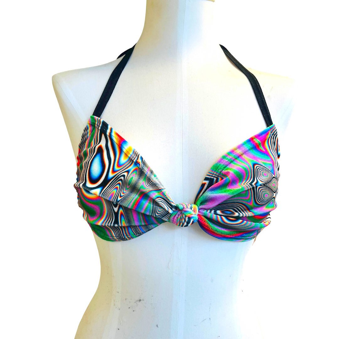 LUCID DREAMS | Twist Top | Adjustable Bikini Top, Women's Festival Top, Rave Top