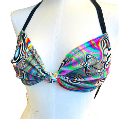 LUCID DREAMS | Twist Top | Adjustable Bikini Top, Women's Festival Top, Rave Top