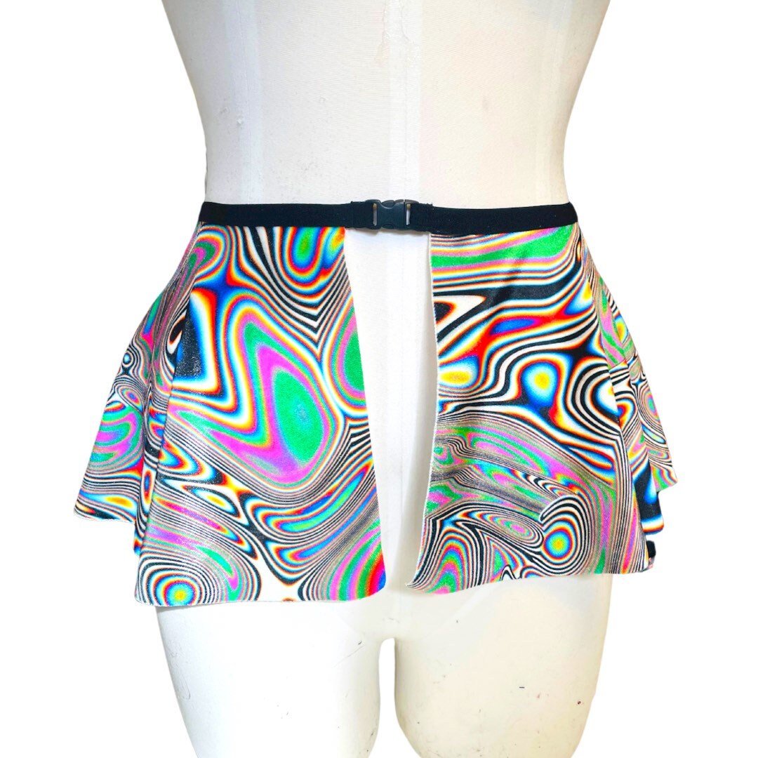 LUCID DREAMS | Ultra Mini Buckle Skirt, Rave Skirt, Festival Bottom
