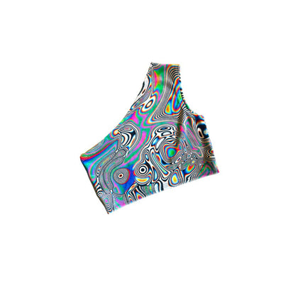 LUCID DREAMS | One Shoulder Top, Women's Festival Top, Rave Top