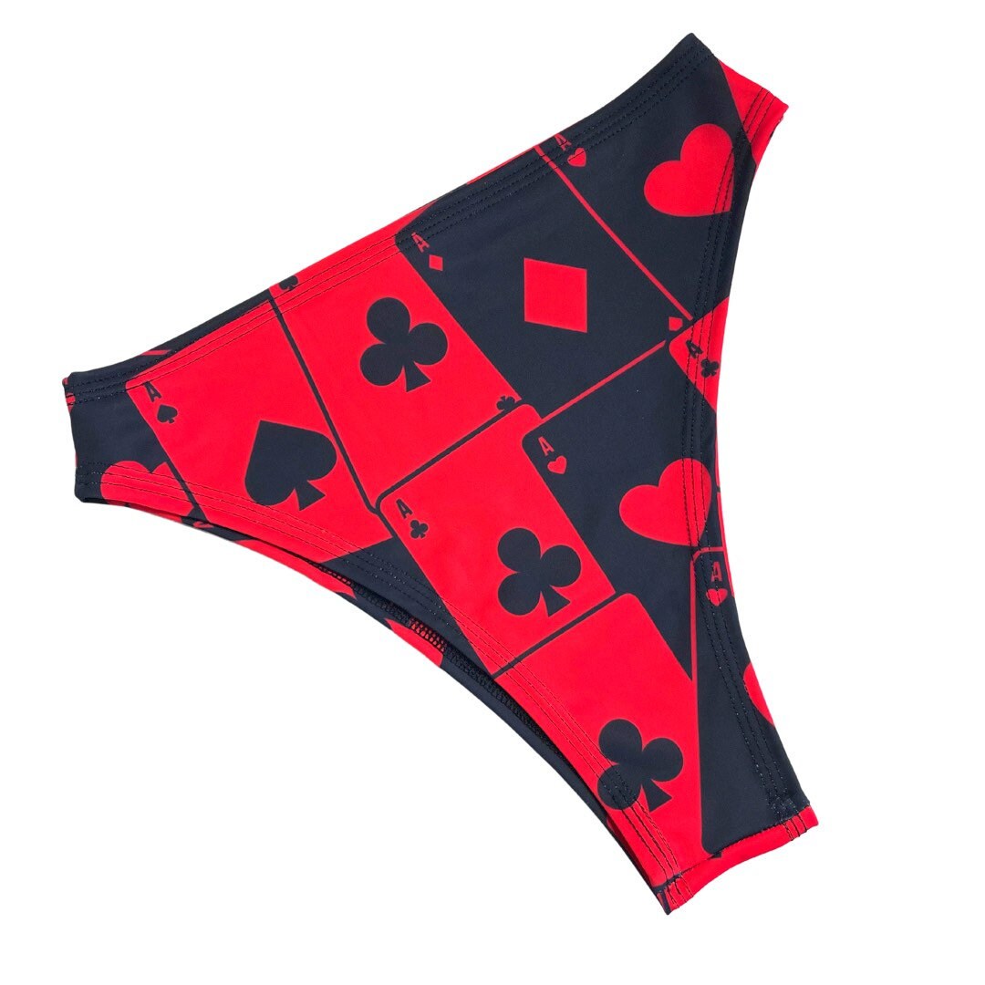 HOUSE of CARDS | High Waisted High Cut Bottoms, Festival Bottoms, Rave Bottoms, Black Rave Outfit
