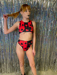 HOUSE of CARDS | High Waisted High Cut Bottoms, Festival Bottoms, Rave Bottoms, Black Rave Outfit