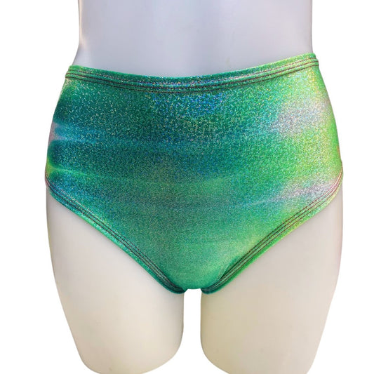 FESTIE BESTIE | Seafoam Holographic High Waisted Bottoms