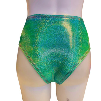 FESTIE BESTIE | Seafoam Holographic High Waisted Bottoms
