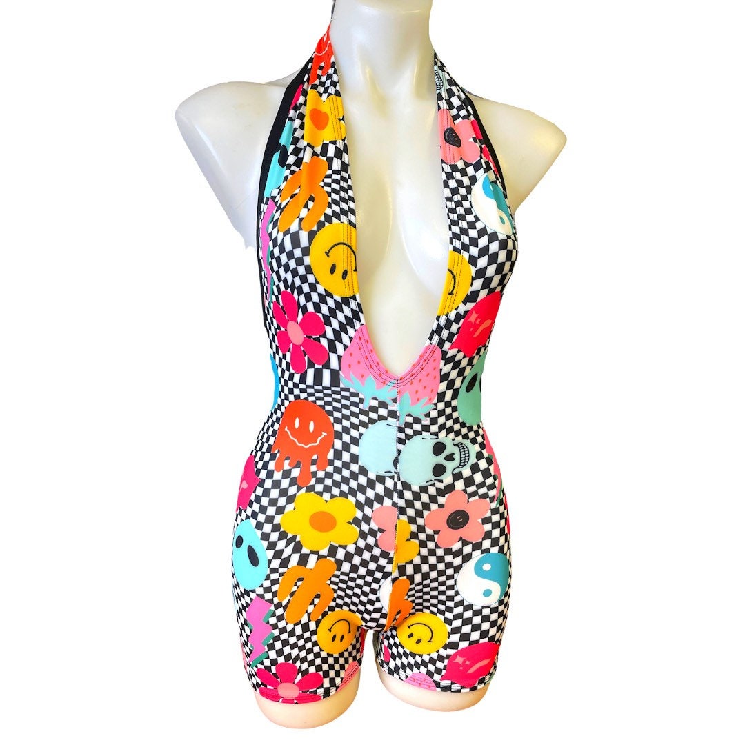 GET GROOVY | Playsuit | Halter Romper | Festival Outfit | Rave Jumpsuit | Boho
