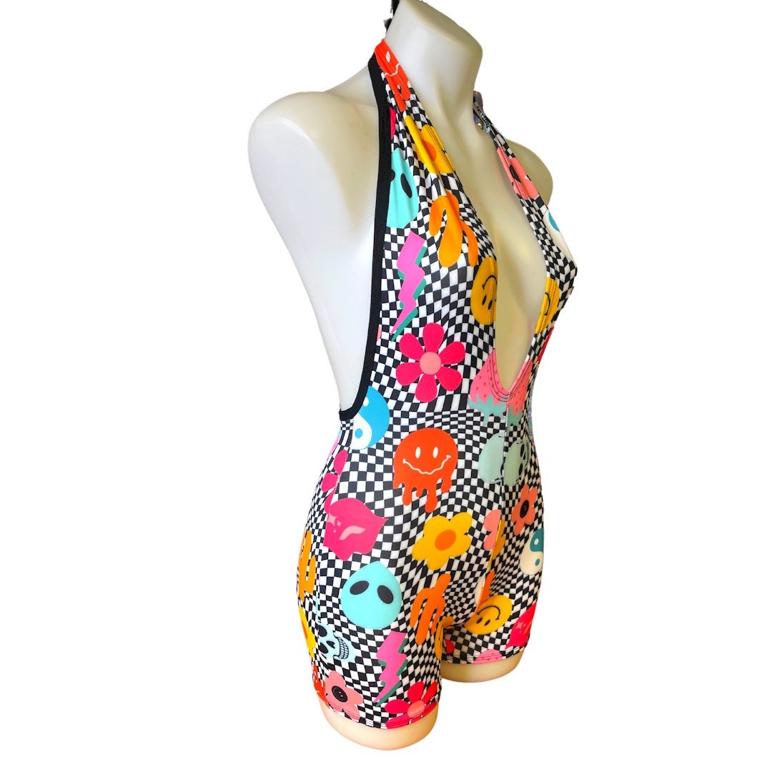 GET GROOVY | Playsuit | Halter Romper | Festival Outfit | Rave Jumpsuit | Boho