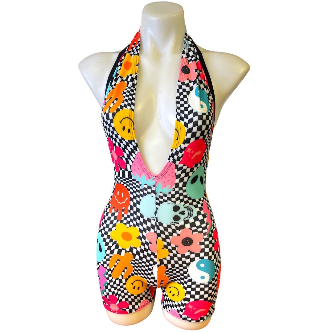 GET GROOVY | Playsuit | Halter Romper | Festival Outfit | Rave Jumpsuit | Boho