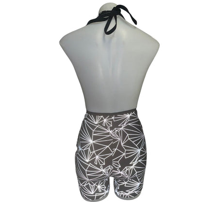 REFLECTIVE PLAYSUIT | Playsuit | Halter Romper | Festival Outfit | Rave Jumpsuit | Boho | You pick the Fabric