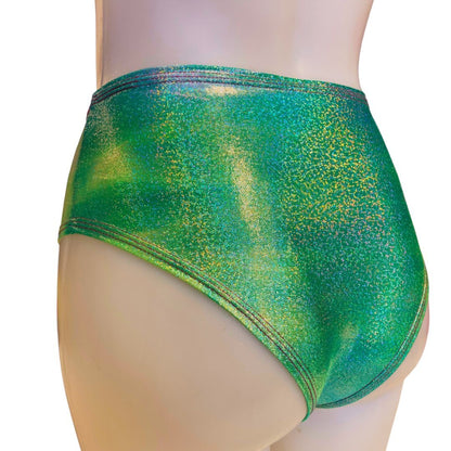 FESTIE BESTIE | Seafoam Holographic High Waisted Bottoms