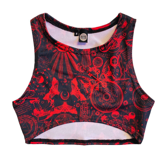 SPELLCASTER | Underboob Sporty Crop Top, Women's Festival Top, Rave Top