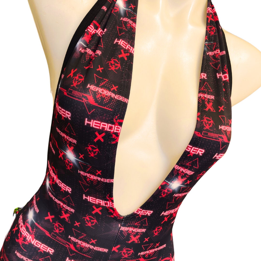 HEADBANGER  | Playsuit | Halter Romper | Festival Outfit | Rave Jumpsuit | Boho