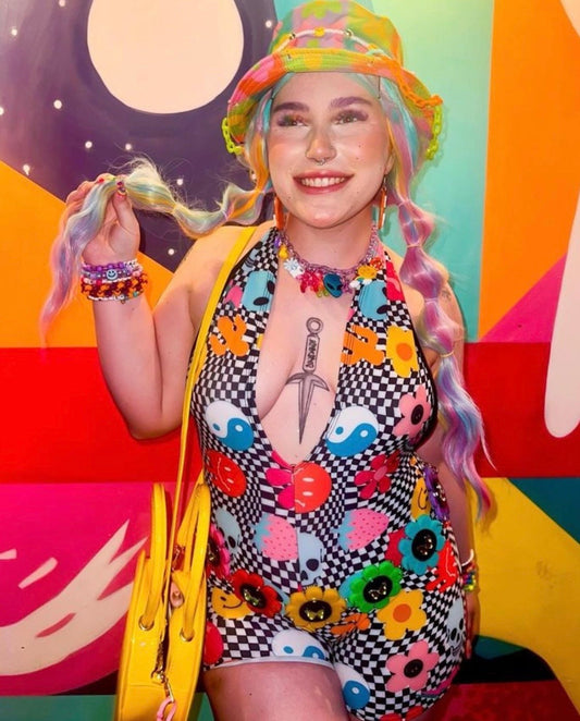 GET GROOVY | Playsuit | Halter Romper | Festival Outfit | Rave Jumpsuit | Boho