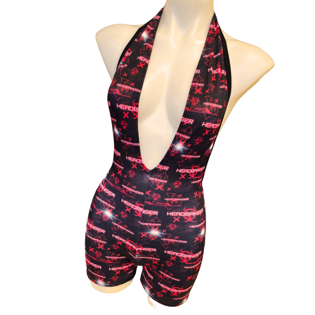 HEADBANGER  | Playsuit | Halter Romper | Festival Outfit | Rave Jumpsuit | Boho