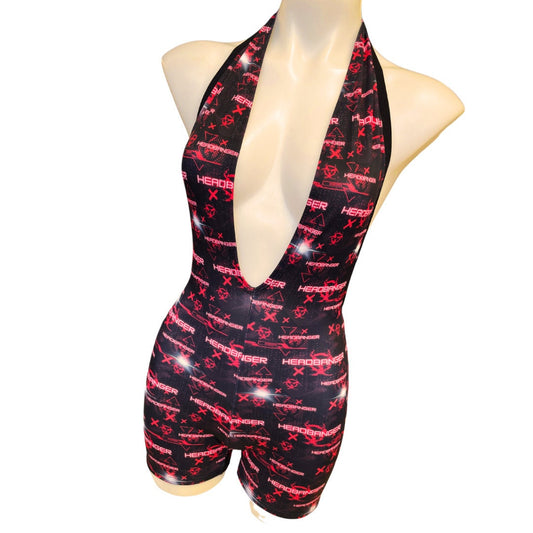 HEADBANGER  | Playsuit | Halter Romper | Festival Outfit | Rave Jumpsuit | Boho