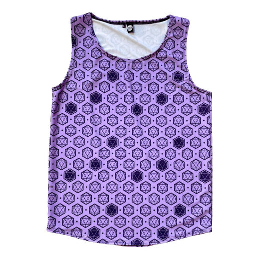 ICOSAHEDRON | Slim Fit Men's Rave Tank Top, Festival Shirt