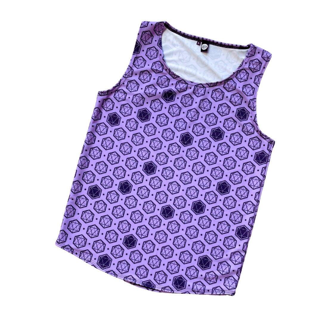 ICOSAHEDRON | Slim Fit Men's Rave Tank Top, Festival Shirt