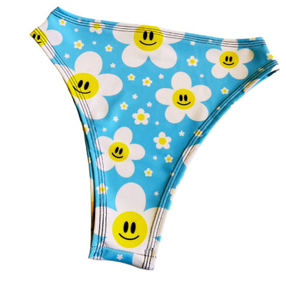 HAPPY DAISY | Ready to Ship | High Waisted High Cut Bottoms, Festival Bottoms, Rave Bottoms, Lost Lands Rave Outfit