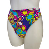 STRAWBERRY FIELDS  | High Waisted High Cut Bottoms, Festival Bottoms, Rave Bottoms, Black Rave Outfit