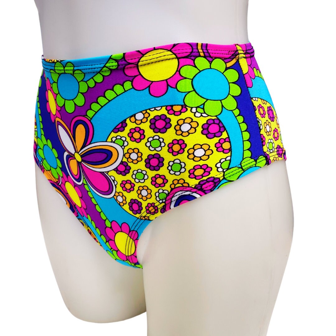 STRAWBERRY FIELDS  | High Waisted Bottoms, Festival Bottoms, Rave Bottoms, Black Rave Outfit
